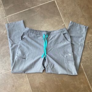 Charcoal grey FIGS bottoms size medium petite